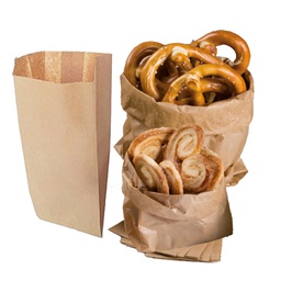 [79804] 100 SACCHETTI AVANA 17x34cm +6cm IN CARTA KRAFT Rex Sadoch