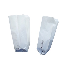 [79796] 100 SACCHETTI BIANCHI 10x24cm +7cm IN CARTA KRAFT