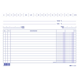 [52091] 100 SCHEDE 2 COLONNE ORIZZONTALE 15X21CM E3253 EDIPRO