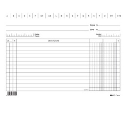 [52091] 100 SCHEDE 2 COLONNE ORIZZONTALE 15X21CM E3253 EDIPRO