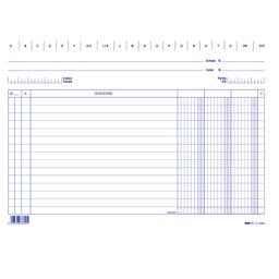 [56342] 100 SCHEDE 3 COLONNE ORIZZONTALI 17X24CM E3369BL