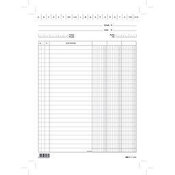 [52866] 100 SCHEDE 3 COLONNE VERTICALE 29,7X21CM E3563 EDIPRO