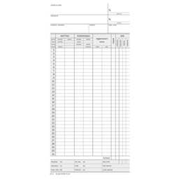 [96522] 100 schede Orologio Presenze mensile 22,5x10,4cm 275gr. 558200000G