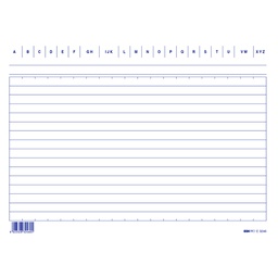 [52088] 100 SCHEDE RIGATE ORIZZONTALE 15X21CM E3246BL EDIPRO