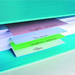 [71844] 100 SEPARATORI ORIZZONTALI 105x240mm ASSORT in CARTONCINO RICICL. 180gr FOREVER