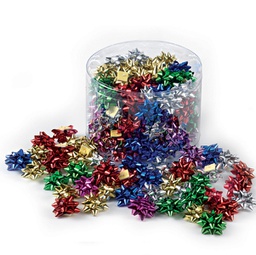 [88235] 100 stelle nastro metal 6870 5mmxD2,5cm colori assortiti Brizzolari