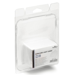 [74523] 100 TESSERE BIANCHE 0,5mm x Duracard ID300 DURABLE