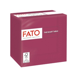 [91336] 100 tovaglioli carta 24x24cm 2 Veli Bordeaux Fato