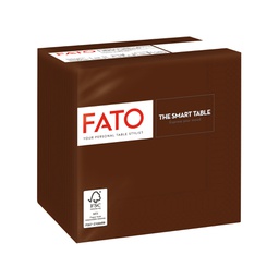[91337] 100 tovaglioli carta 24x24cm 2 Veli Cioccolata Fato