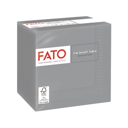 [91339] 100 tovaglioli carta 24x24cm 2 Veli Grigio Fato