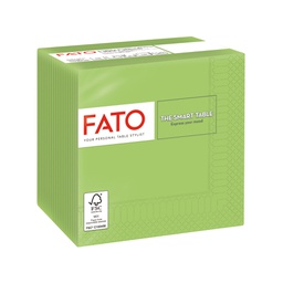 [91342] 100 tovaglioli carta 24x24cm 2 Veli Verde mela Fato