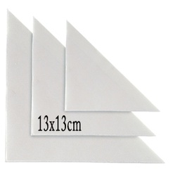 [25313] 10 BUSTE ADESIVE TASCA TR 13 TRIANGOLARE 13X13CM