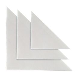 [25313] 10 BUSTE ADESIVE TASCA TR 13 TRIANGOLARE 13X13CM