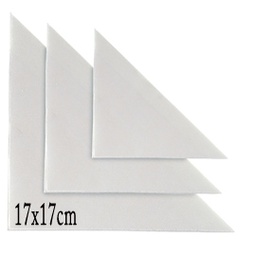 [25315] 10 BUSTE ADESIVE TASCA TR 17 TRIANGOLARE 17X17CM