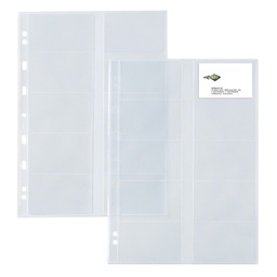 [26079] 10 buste forate ATLA CARD 21x29,7cm porta 20 biglietti visita SEI ROTA