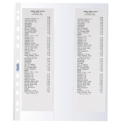 [94527] 10 Buste forate per 4 scontrini fiscali 25,2X30,7 Favorit