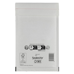 [47509] 10 Buste imbottite BIANCHE C 15X21cm UTILE MAIL LITE® SEALED AIR®