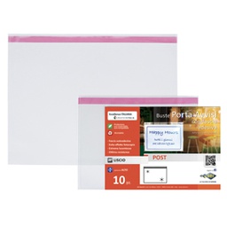 [86629] 10 buste porta avvisi orizzontali POST A4 - 30x22 cm SEI ROTA