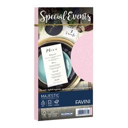 [53523] 10 buste SPECIAL EVENTS METAL 120gr 110x220mm rosa FAVINI