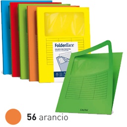 [35490] 10 cartelline SIGNO con finestra 140gr 22x31cm arancione FAVINI