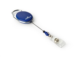 [90050] 10 Chiocciole YO-YO Style Blu con filo retrattile x portabadge Durable