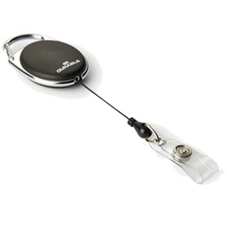 [71689] 10 Chiocciole YO-YO Style Nero con filo retrattile x portabadge Durable