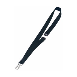 [71690] 10 CORDONCINI PORTABADGE 20mm NERO DURABLE
