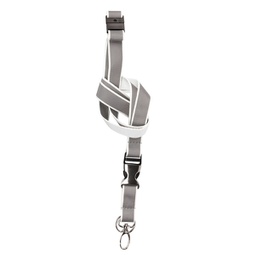 [90057] ***10 Cordoncini portabadge catarifrangenti Bianco neon Djois