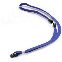 [57362] 10 CORDONCINO PORTABADGE IN TESSUTO 440X10MM BLU DURABLE