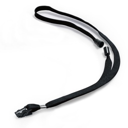 [57359] 10 CORDONCINO PORTABADGE IN TESSUTO 440X10MM NERO DURABLE
