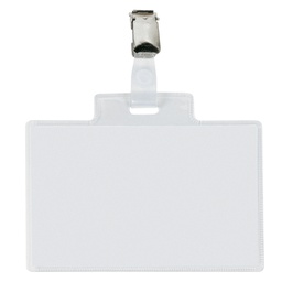 [90009] 10 Portanome Pass 4E 11x7cm c/clip in metallo Sei Rota