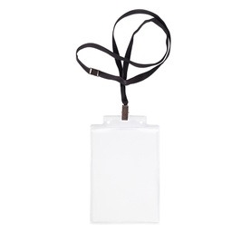 [80276] 10 PORTANOME PASS 6S-P 10x15cm (A6 NEUTRO con CORDONCINO NERO