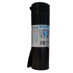 [89615] 10 Sacchi Nero 80x120cm 150Lt 74mic Rolsac
