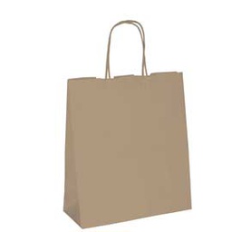 [77529] 10 SHOPPERS CARTA BIOKRAFT 54X14X45CM NEUTRO CORDINO AVANA
