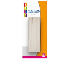 [82571] 12 stick colle per pistola mini TG02M diam. 7mm - lungh. 10cm DECO