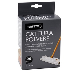 [74076] 20 PANNI ANTISTATICI 22x28cm CATTURAPOLVERE PERFETTO