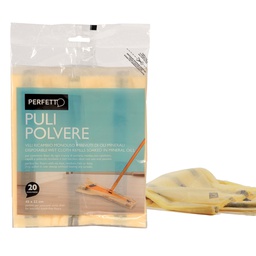[74085] 20 RETINE PULIPOLVERE 45x22cm Gialle PERFETTO
