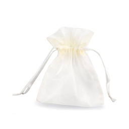 [86802] 20 Sacchetti organza Milly 12,5x17cm avorio