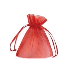 [86798] 20 Sacchetti organza Milly 8,5x10cm rosso