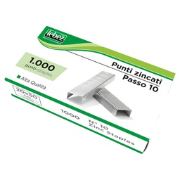 [37185] 20 SCATOLE DA 1000 PUNTI ZINCATI P-10 PASSO 10