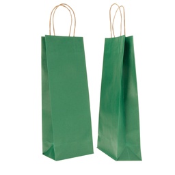 [71723] 20 SHOPPERS CARTA BIOKRAFT 14X9X38CM PORTABOTTIGLIE VERDE