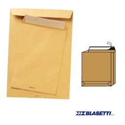 [47478] 250 BUSTE A SACCO AVANA 250X353X40MM SOFFIETTI+FQ C/STRIP MONODEX