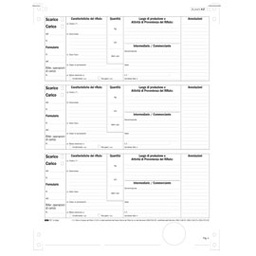 [55799] ***250 MODELLI MECCANOGR. CARICO/SCARICO RIFIUTI X DETENTORI (A) 12''X24 E2866