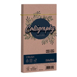 [79785] 25 buste Calligraphy Nature CRUSH 120gr 110x220mm mandorla FAVINI