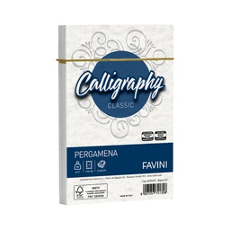 [53629] 25 buste CALLIGRAPHY PERGAMENA 120x180mm 90gr bianco FAVINI
