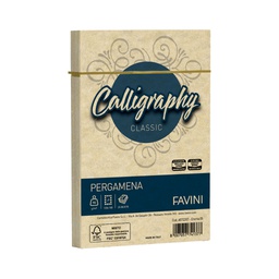 [53631] 25 buste CALLIGRAPHY PERGAMENA 120x180mm 90gr crema FAVINI