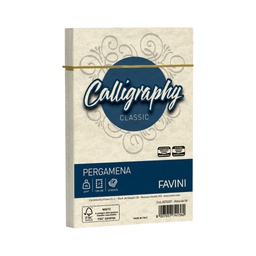 [53630] 25 buste CALLIGRAPHY PERGAMENA 120x180mm 90gr naturale FAVINI