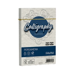 [61544] 25 buste CALLIGRAPHY PERGAMENA 120x180mm 90gr perla FAVINI