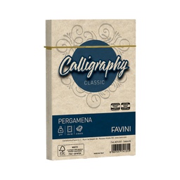 [53632] 25 buste CALLIGRAPHY PERGAMENA 120x180mm 90gr sabbia FAVINI