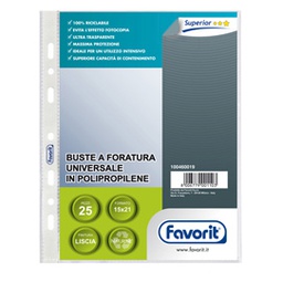 [50983] 25 BUSTE FORATE 15X21 1775/15 SPECIAL PPL LISCIO FAVORIT